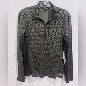 Kerrits Green and Black Patterned Pullover women’s Sweatshirt size Small